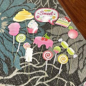Multiple piece sweet shoppe decor